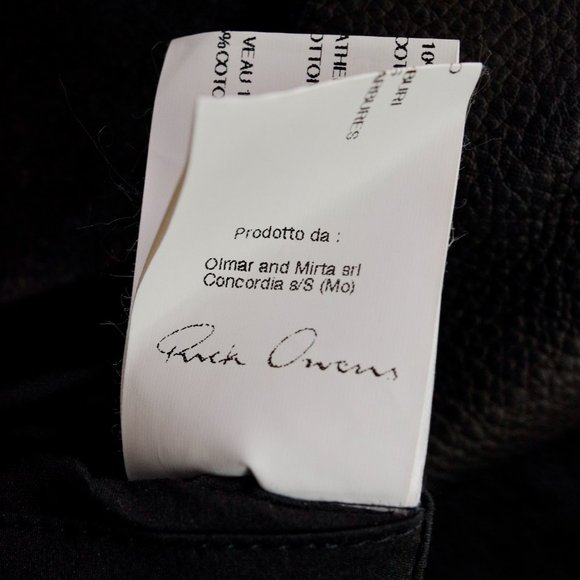 Rick Owens Mixed Leather Motorcycle Jacket - Picture 8 of 8